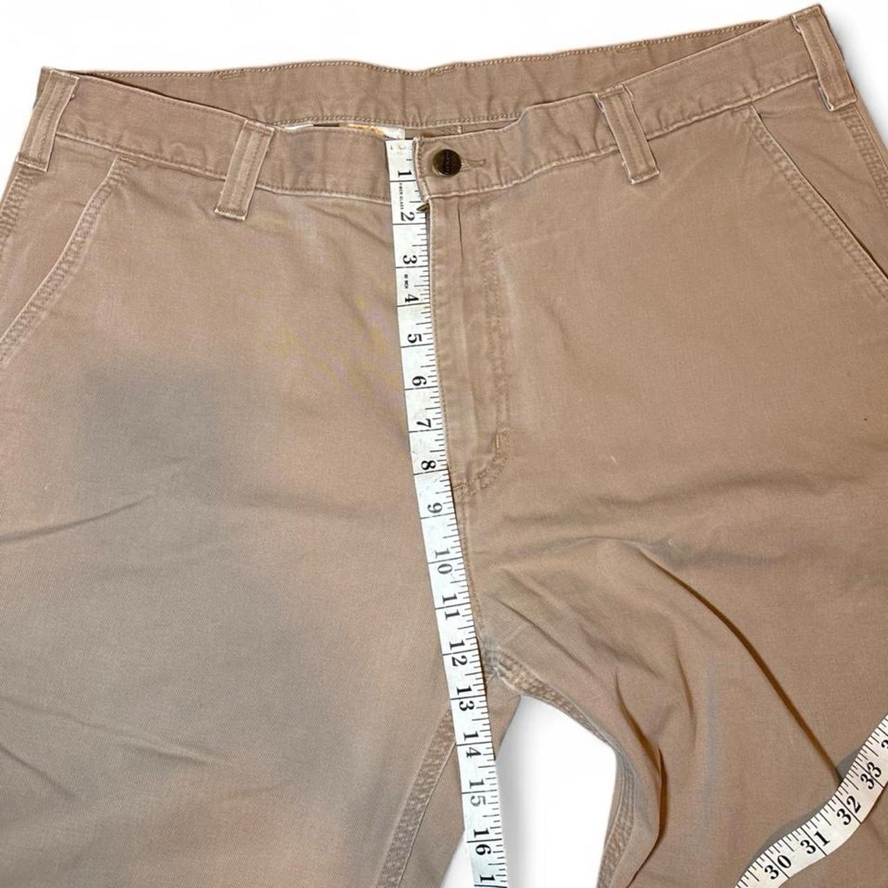 Carhartt Men’s Relaxed Fit Canvas Work Pants Tan Khaki Carpenter Dungaree 38”