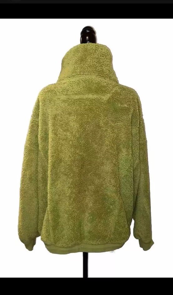 Lab Joy Medium Pullover Lime Green Sweater Hoodie 100% Recycled Polyester