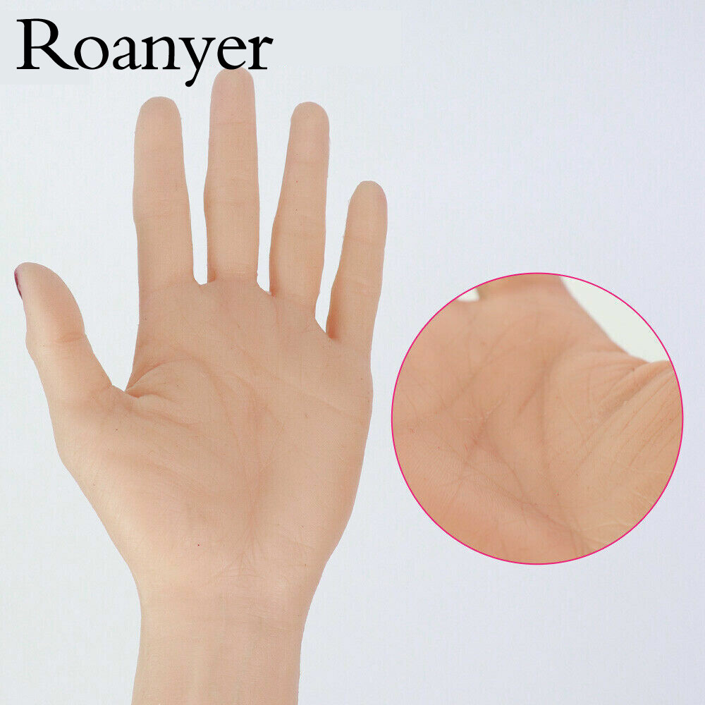 Roanyer Realistic Silicone Female Gloves Hand for Crossdresser DragQueen