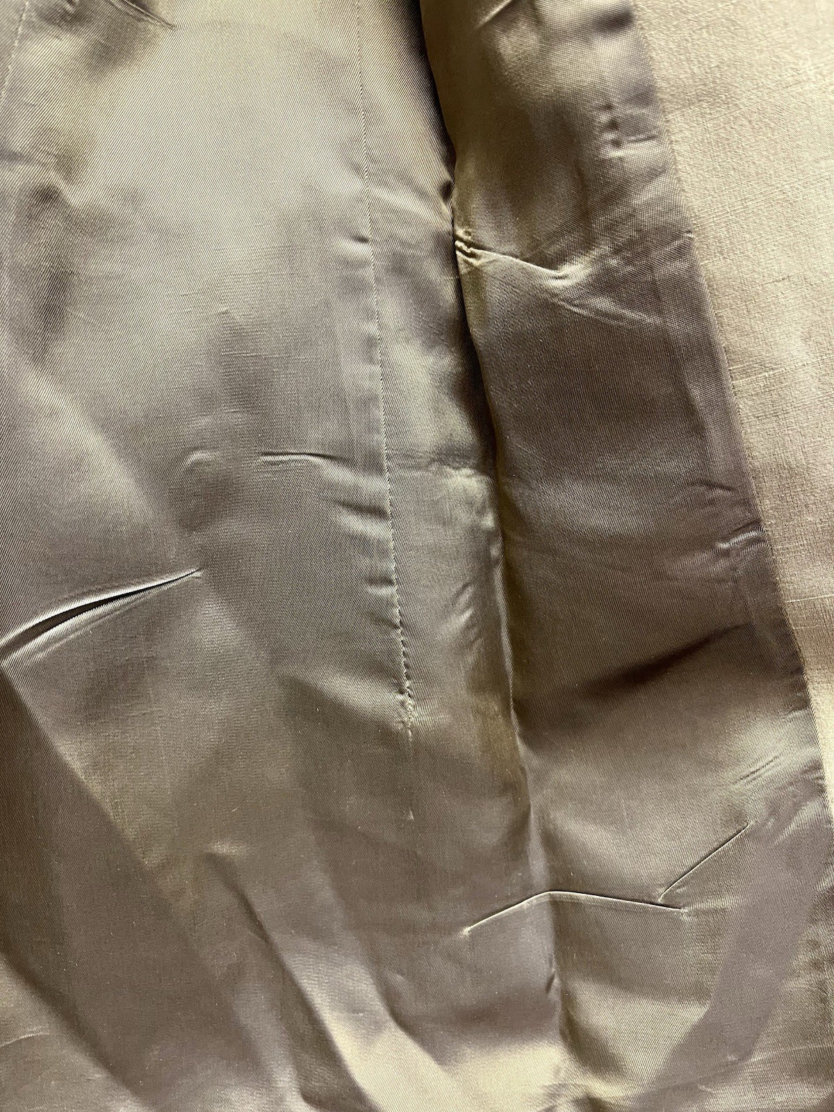 Whistles London 4 Bronze Italian Silk Shiny Jacket Metallic Y2K Academia Preppy