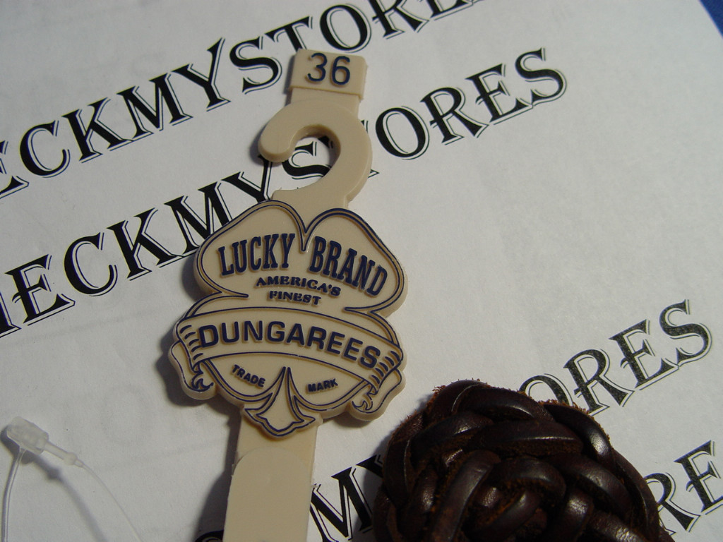 NEW LUCKY BRAND “DUNGAREES” LEATHER VOWEN BELT SZ 36