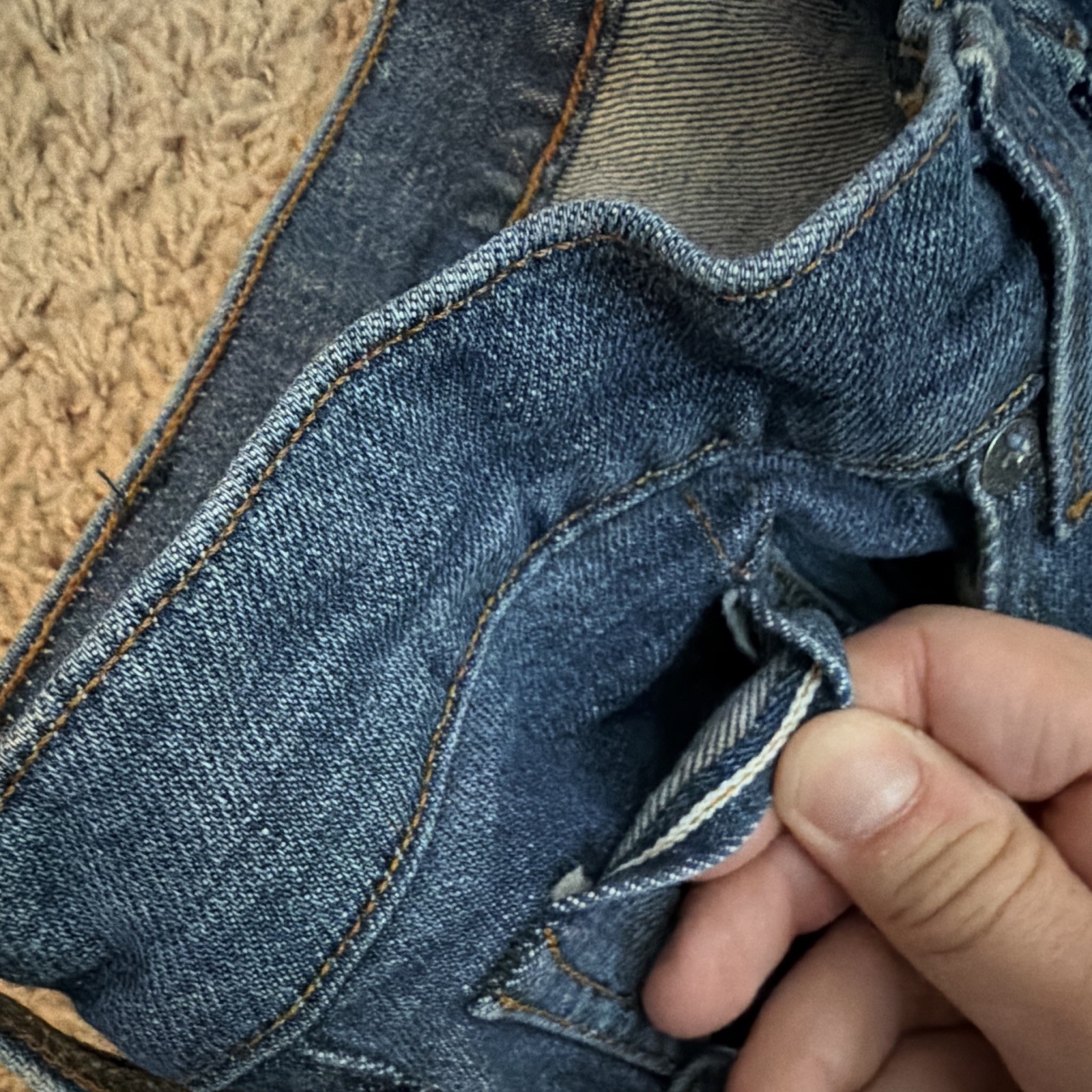 Levi’s Made & Crafted Men’s 502 Taper Blue Denim Jeans TENCEL 32×34 Selvedge
