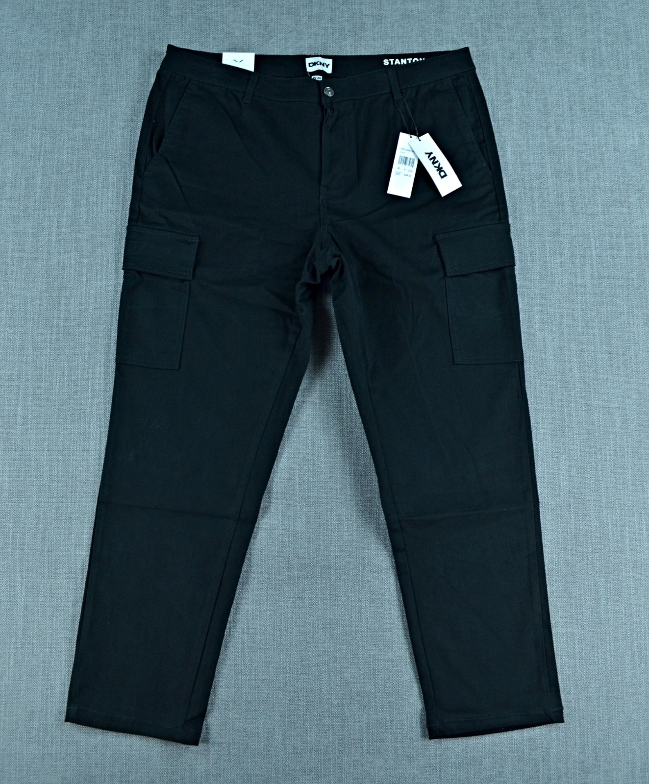 DKNY Pants Men’s 36×30 Black Stanton Slim Fit Ultimate Stretch Cargo Pants NWT