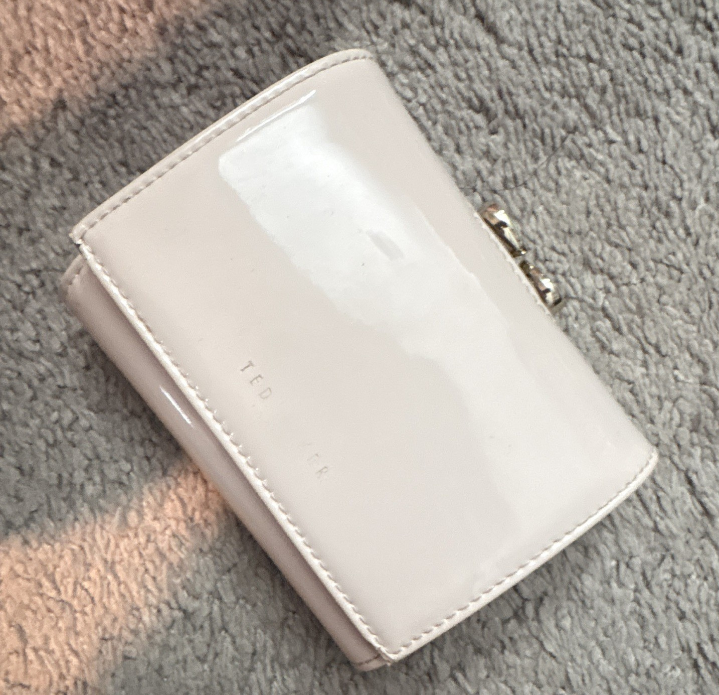 Ted Baker London Pink Solid Women’s Wallet Zip Coin Pocket Credit Card Fold
