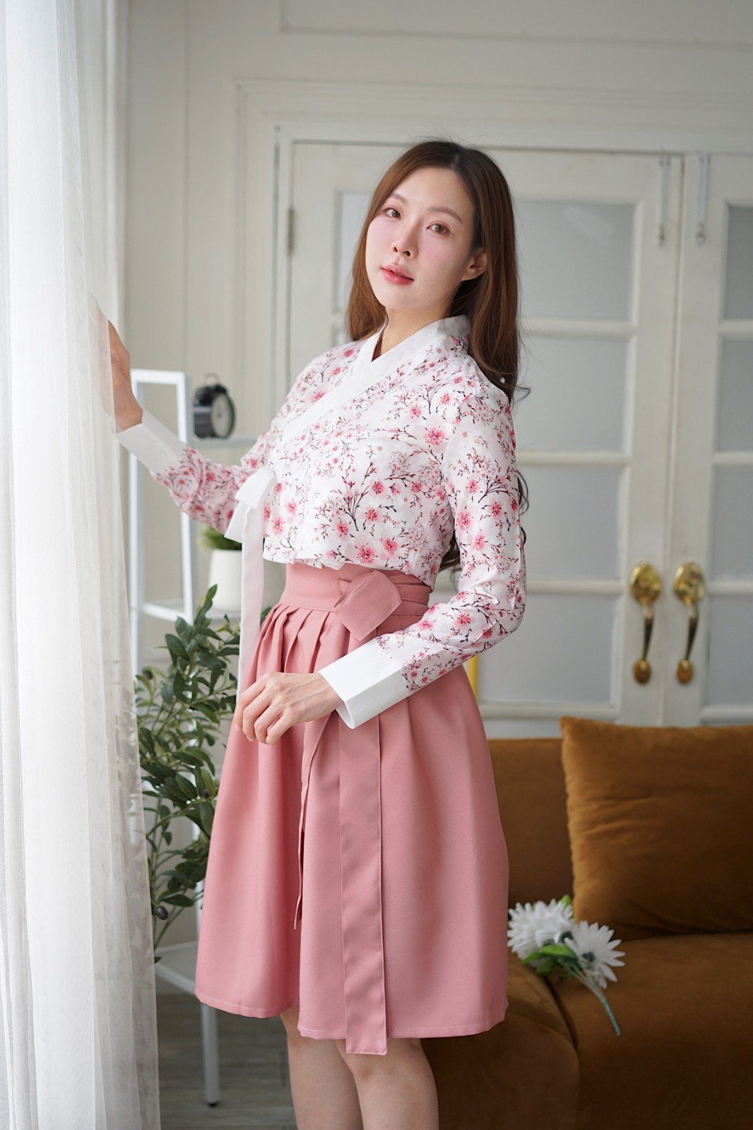 Modern Hanbok Set (Shirt+Skirt+Tassel) Minimal Timeless Design 생활한복 Boraunnii