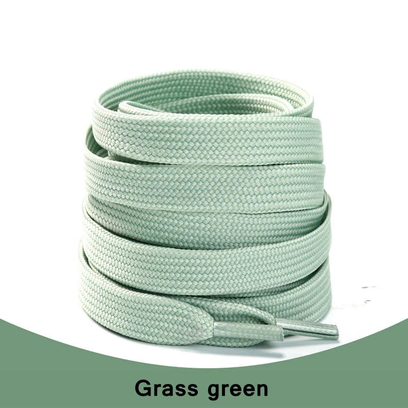 Classic Solid Color Laces 0.8cm Wide Flat Shoes Sneakers shoelaces Shoe Accessor