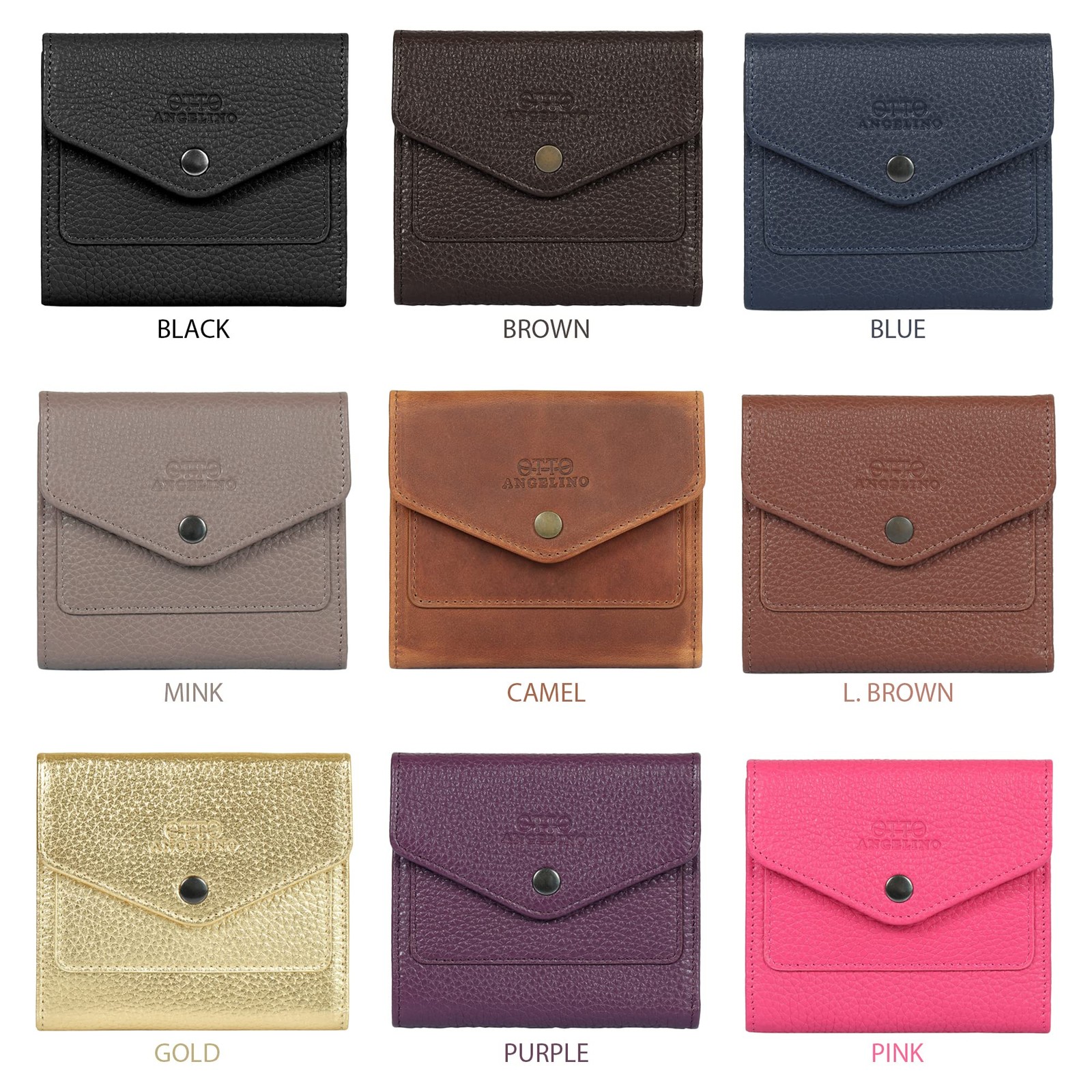 Genuine Leather Envelope Style Wallet – RFID Blocking – Unisex