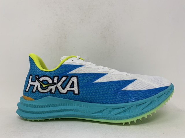 Unisex Hoka Crescendo MD Spikes, Ceramic/Diva Blue, Mens 9 / Womens 10.5 US