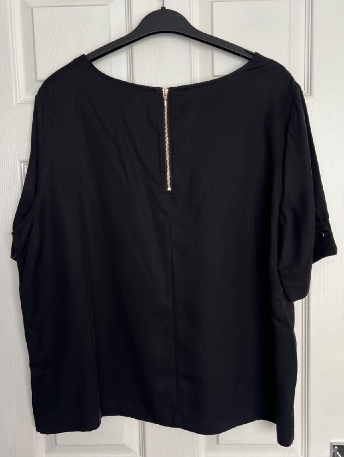 NEW NEXT Ladies Black Short Sleeve Blouse Size 20