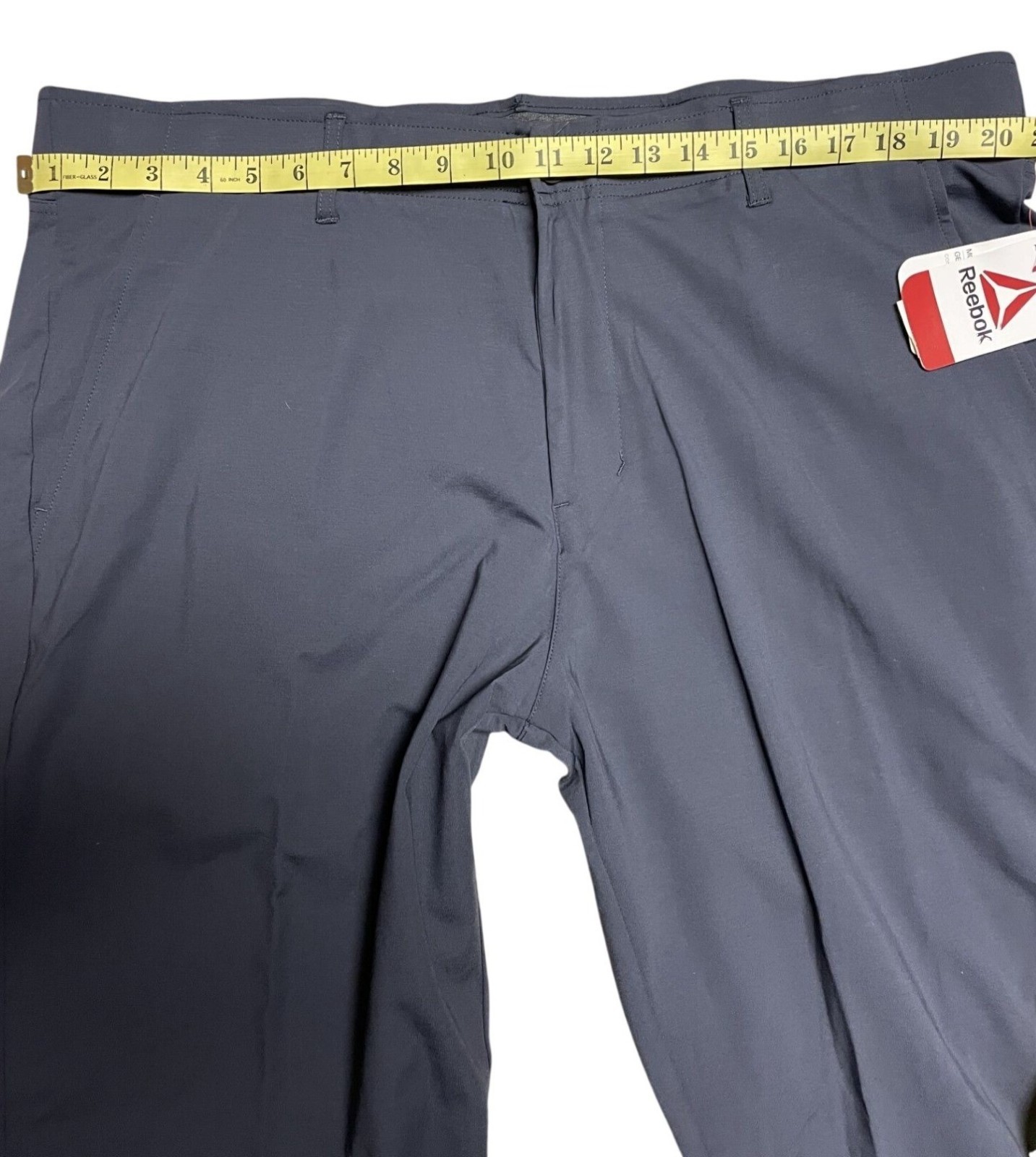 Reebok Mens 5-Pocket Stretch Pants 42×30 Nylon Blend Ebony Color