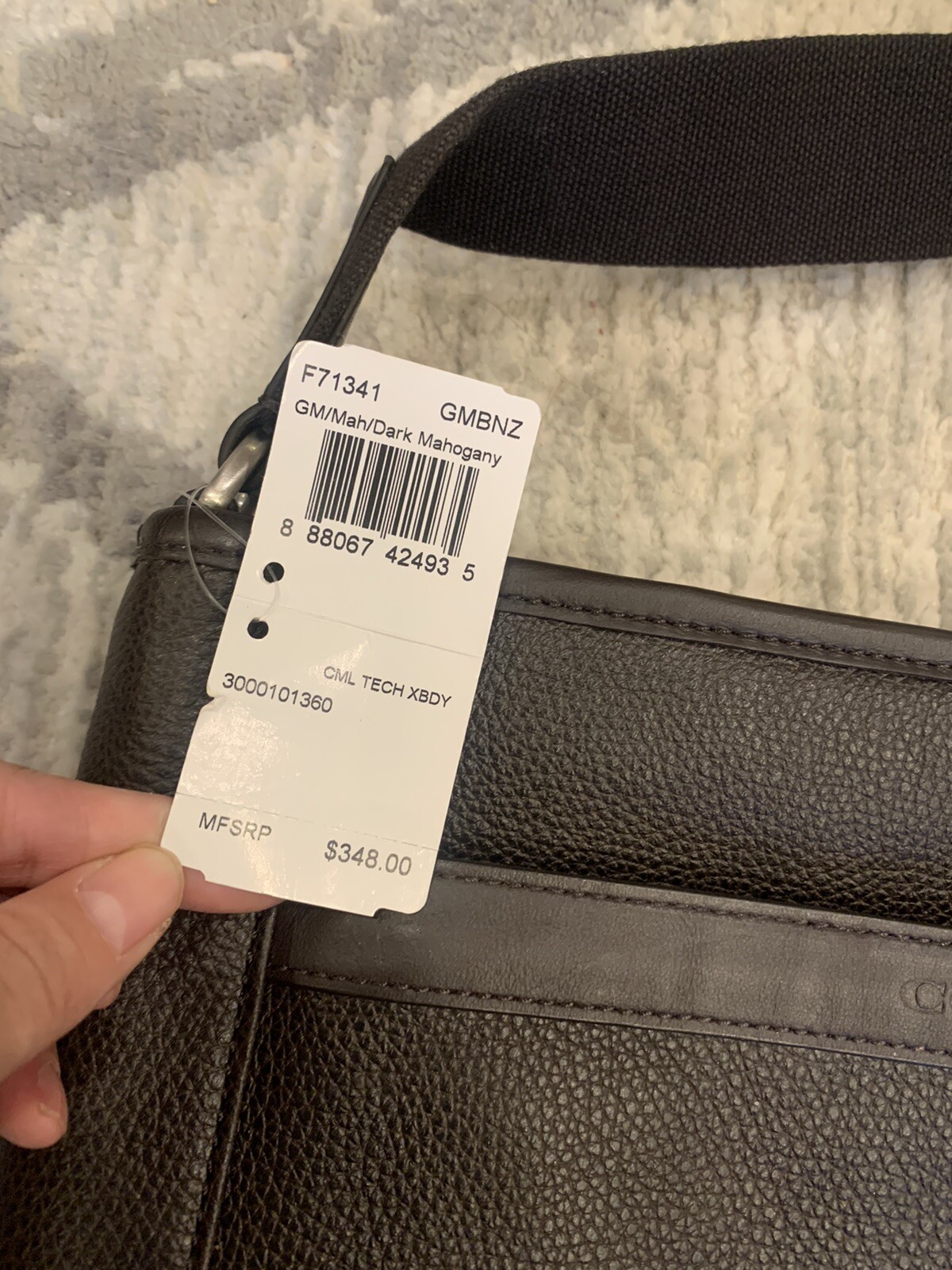NWT COACH CLASSIC CAMDEN TECH LEATHER FILE MESSENGER BAG CROSSBODY BAG F71341