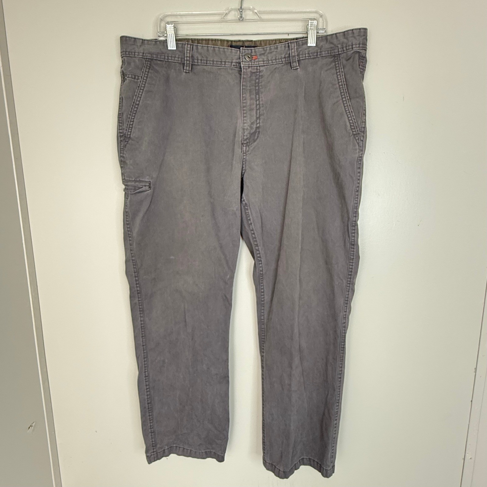 Weatherproof Pants Mens 40×30 Forged Iron Gray Canvas Utility