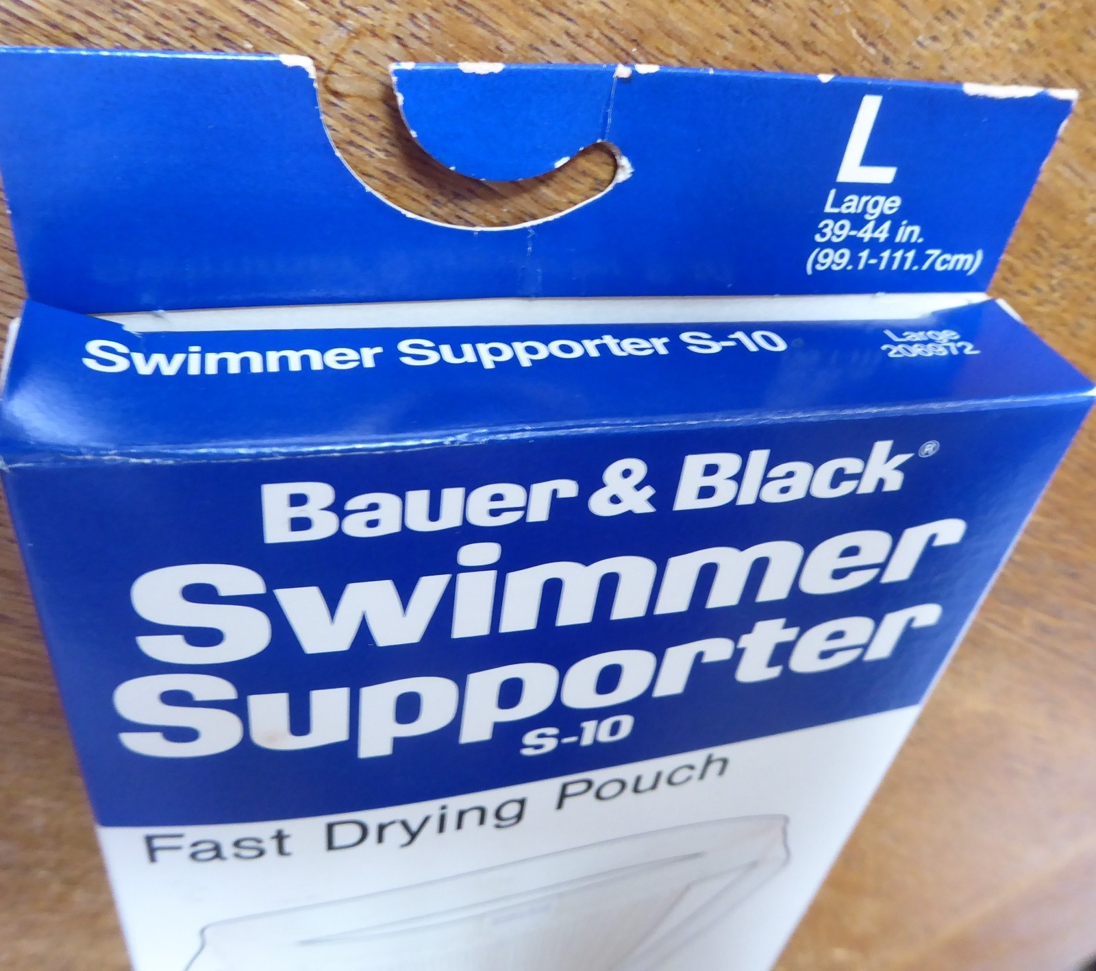 Vtg. Bauer & Black men’s swimmer athletic supporter, S-10, nylon, L, USA, NIB