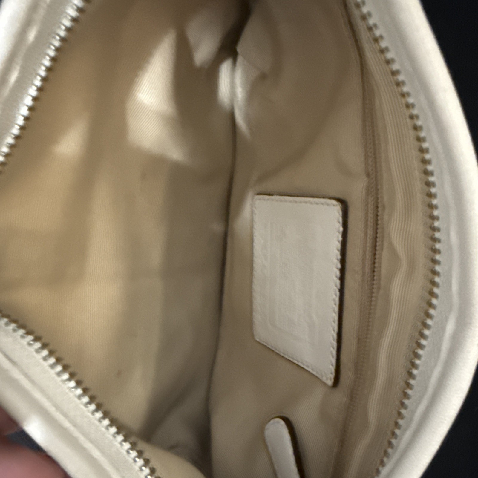VTG Limited Edition Coach Optic Signature C Hobo Shoulder Bag Y2K White Tan 1850