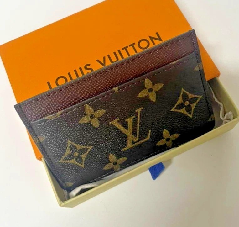 LOUIS VUITTON Porte Cartes Card Holder Case Monogram Brown