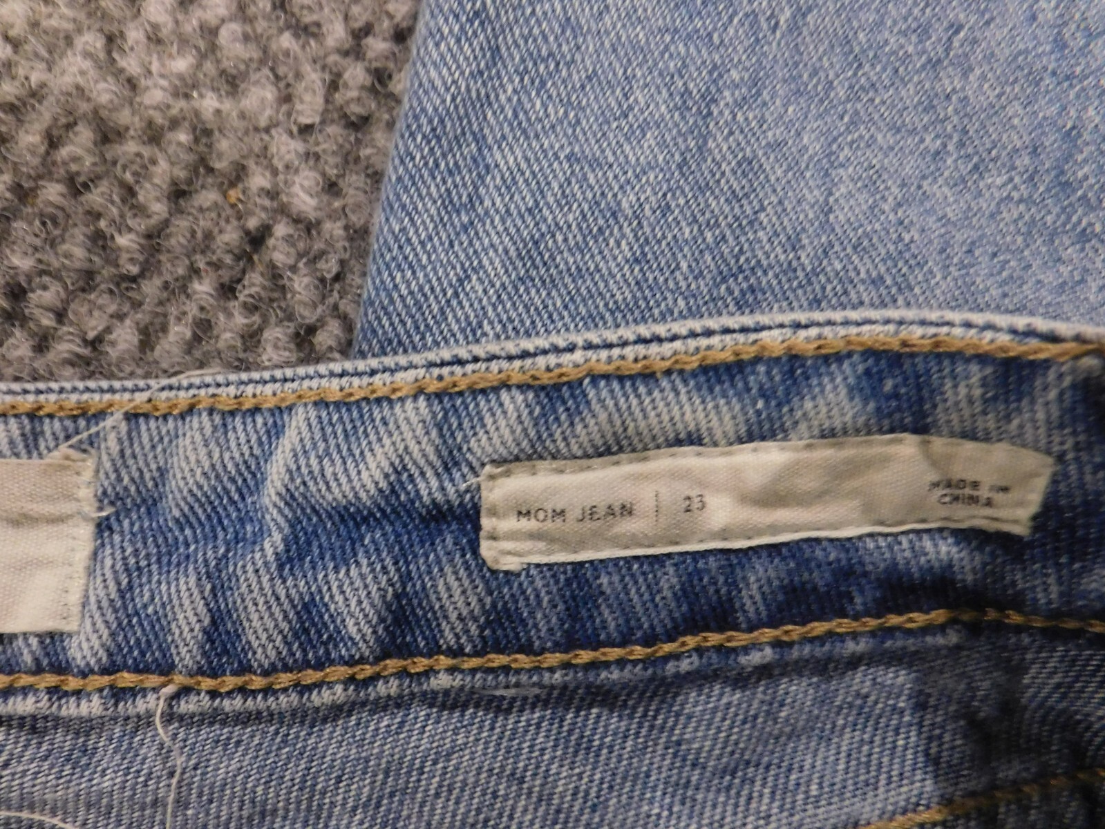 Pacsun Jeans Womens 23 blue mom denim distressed straight
