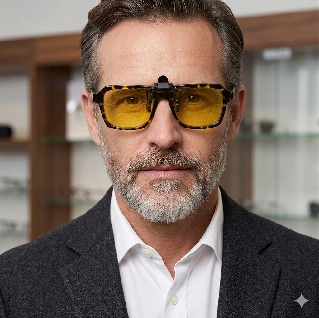 Flip Up Clip On Polarized Sunglasses Men Women 100% UV400 Protection