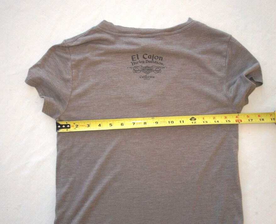 Harley-Davidson Womens T-Shirt Thin Gray S/Sleeve Cap El Cajon, California Sz:S?