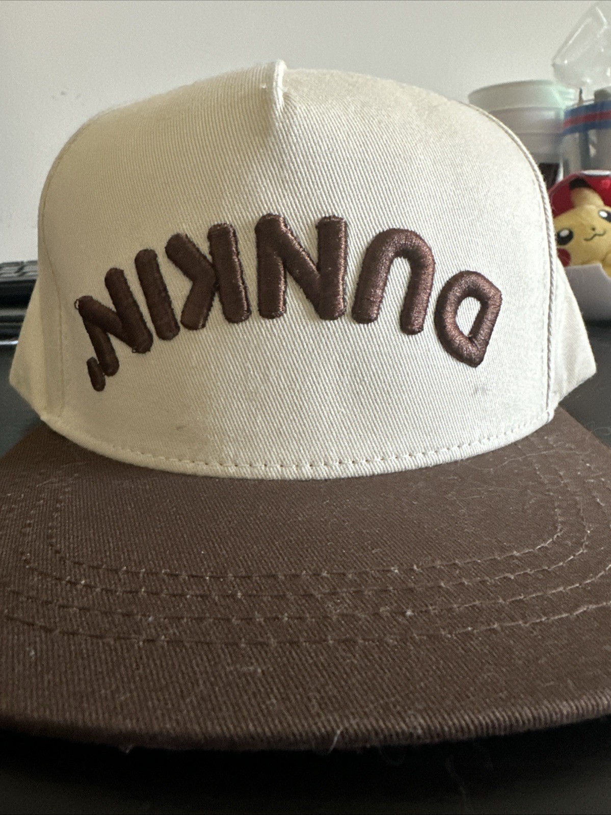 Dunkin’ SnapBack Hat Reverse Text Dunkin’ Donuts Hat