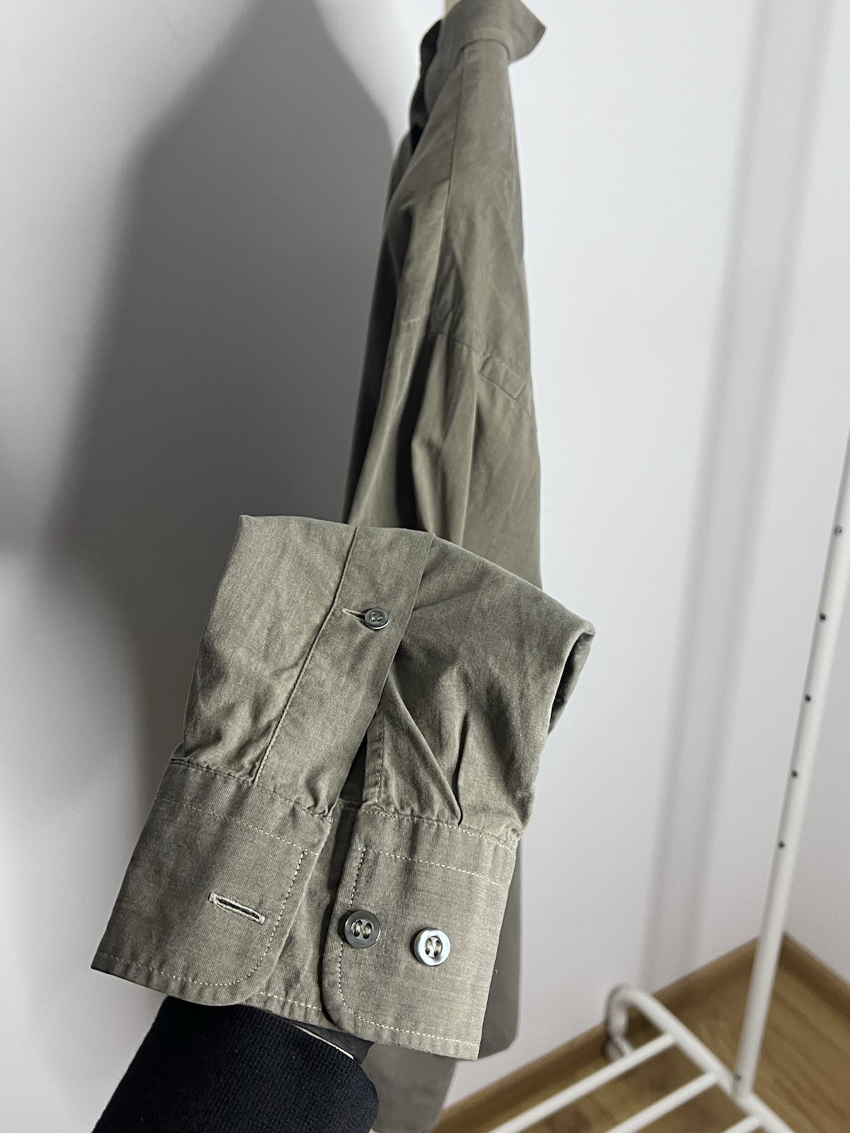 1990s Emilio Pucci Firenze Beige Mens Button Up Shirt Rare Unique
