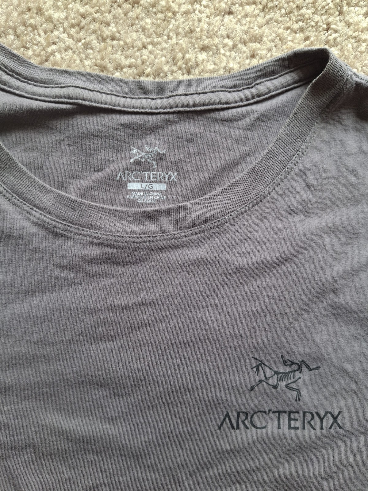 Arcteryx Logo T-shirt, Men’s Large