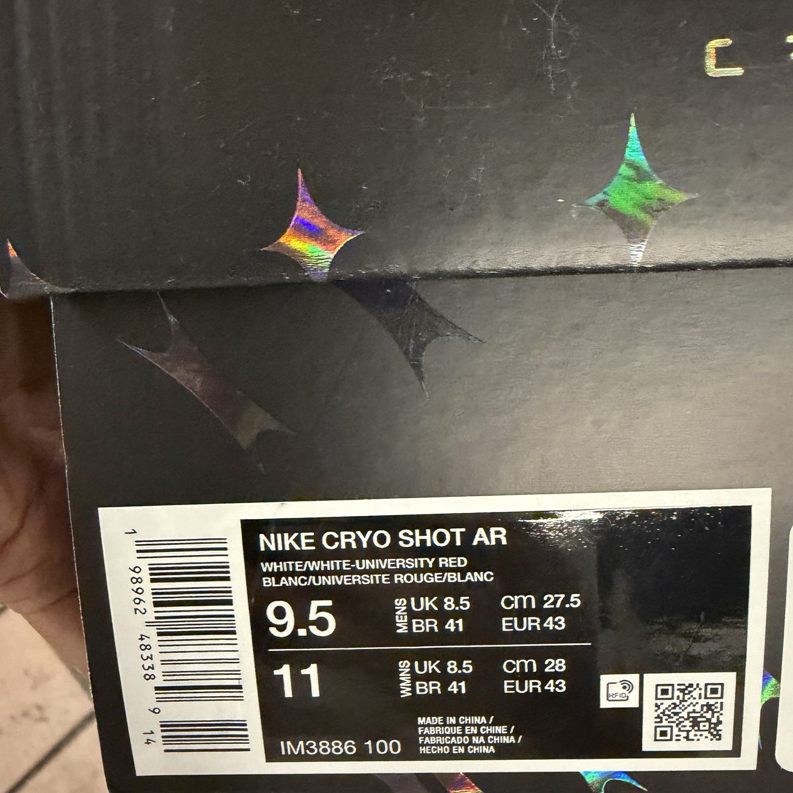 Virgil Abloh Archive × Nike Cryoshot Zoom M9 World Cup IM3886-100 Men Size 9.5