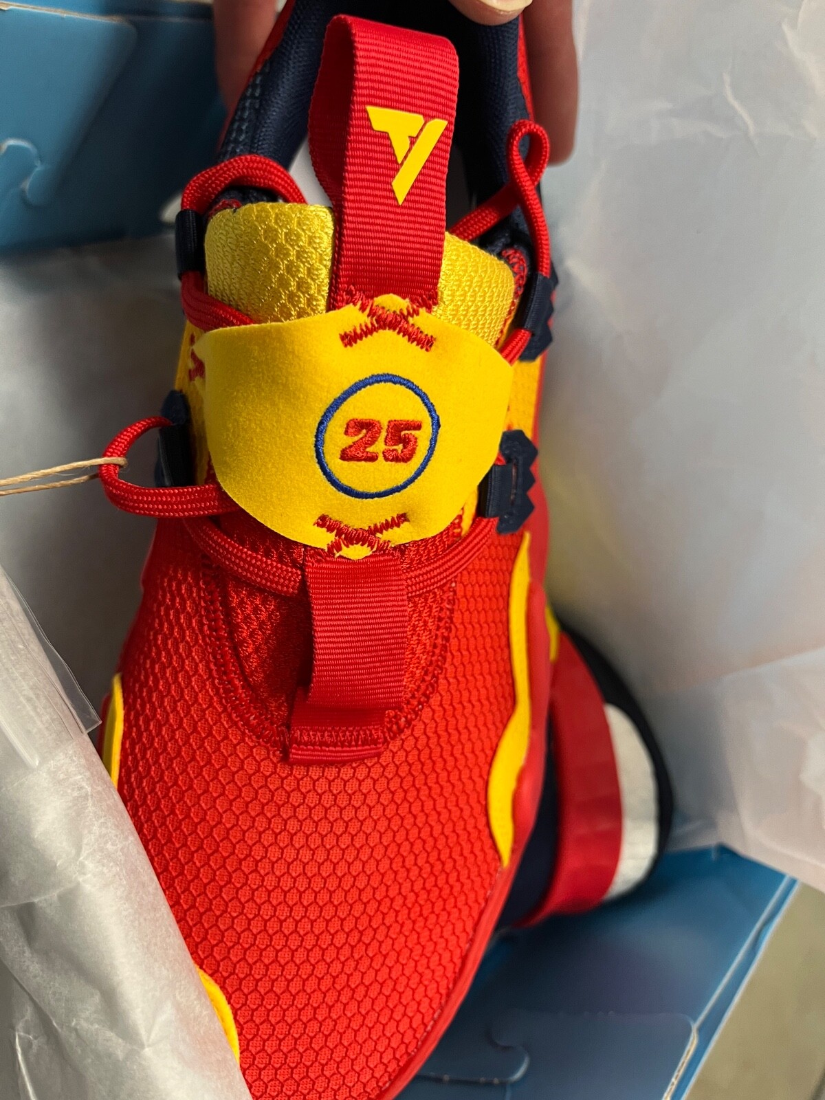 Adidas Trae Young 1 Red Gold Navy Blue MCDONALDS ALL AMERICAN GAME PE GX6815