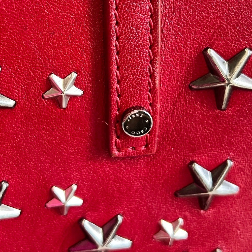 Jimmy Choo Small Sofia Red Leather Star Studded Handbag – EXCELLENT CONDITION