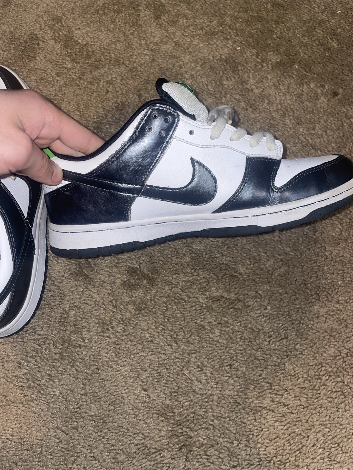 Nike 6.0 Two-Headed Mutant Dunk Metallic Silver Low Used Great Condition Size7.5