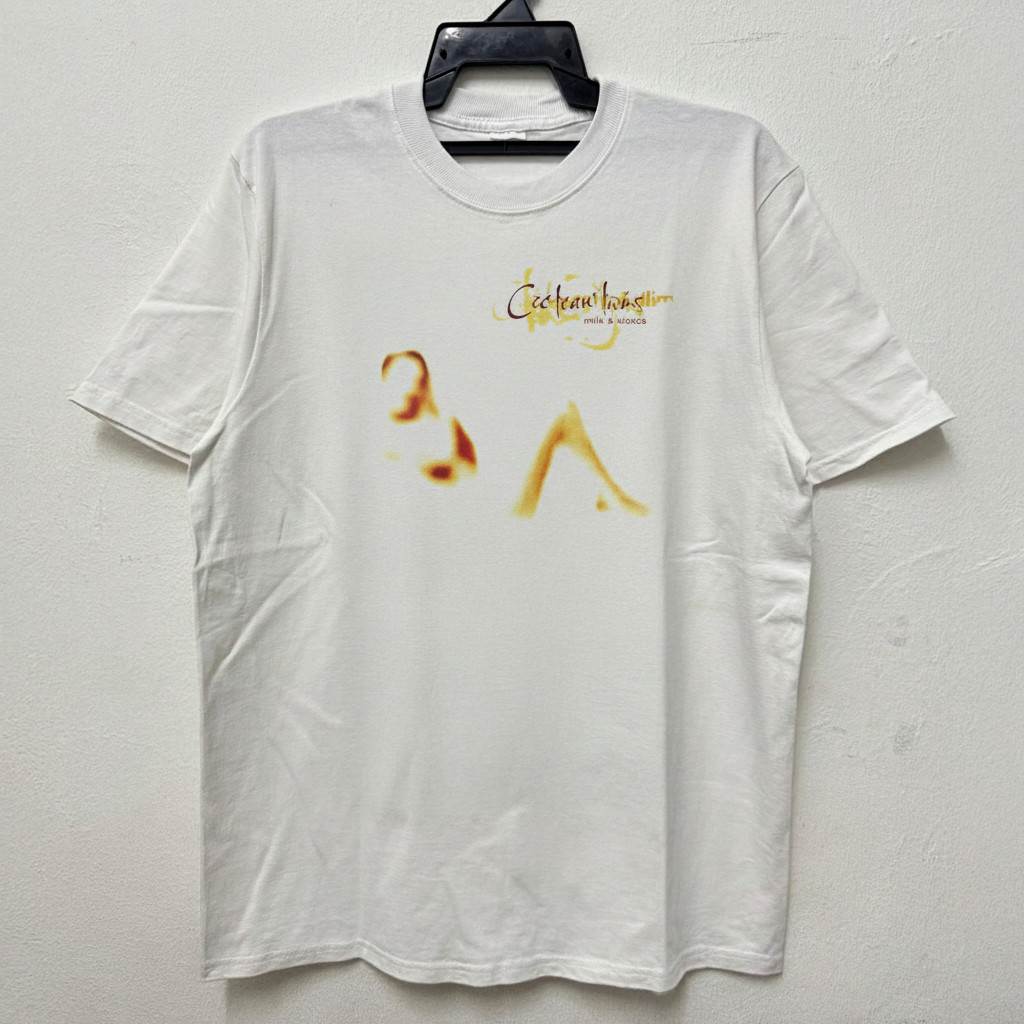 NEW! Cocteau Twins ‘Milk & Kisses’ Tee Unisex White S-5XL New Cotton