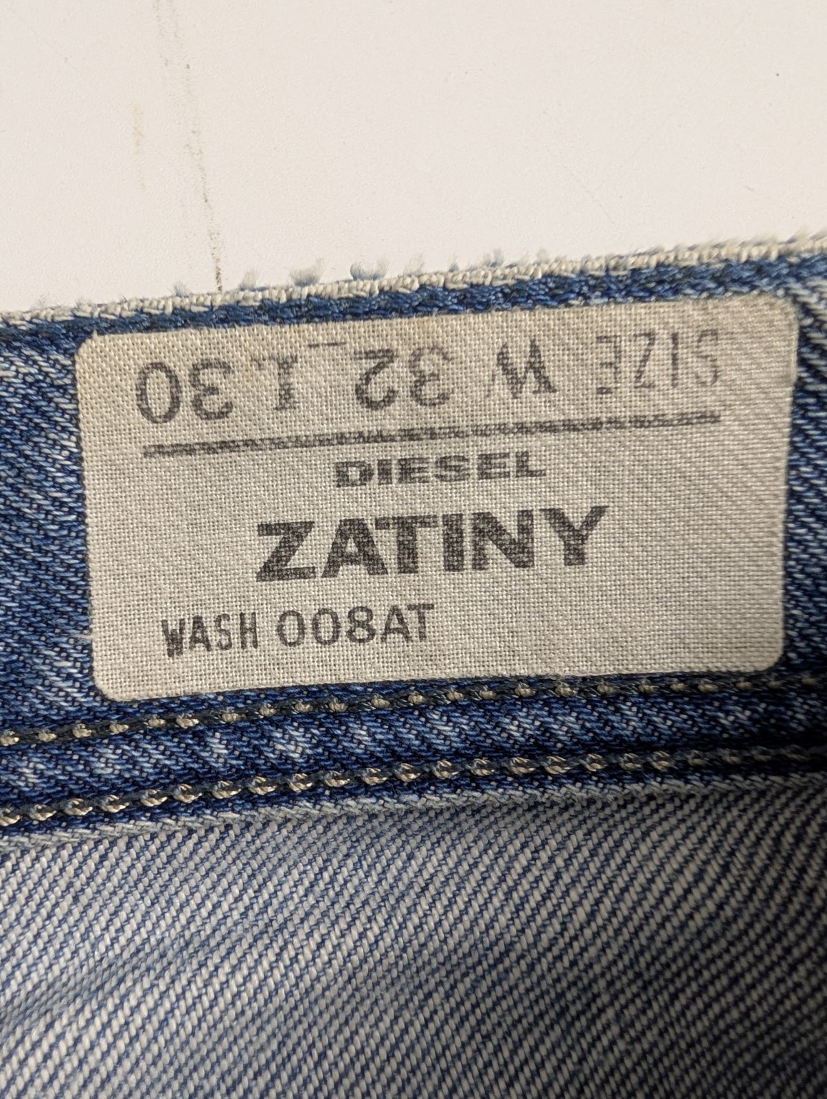 Diesel Zatiny 8AT Bootcut Jeans Men Tag 32 Measured 34×30 Distressed