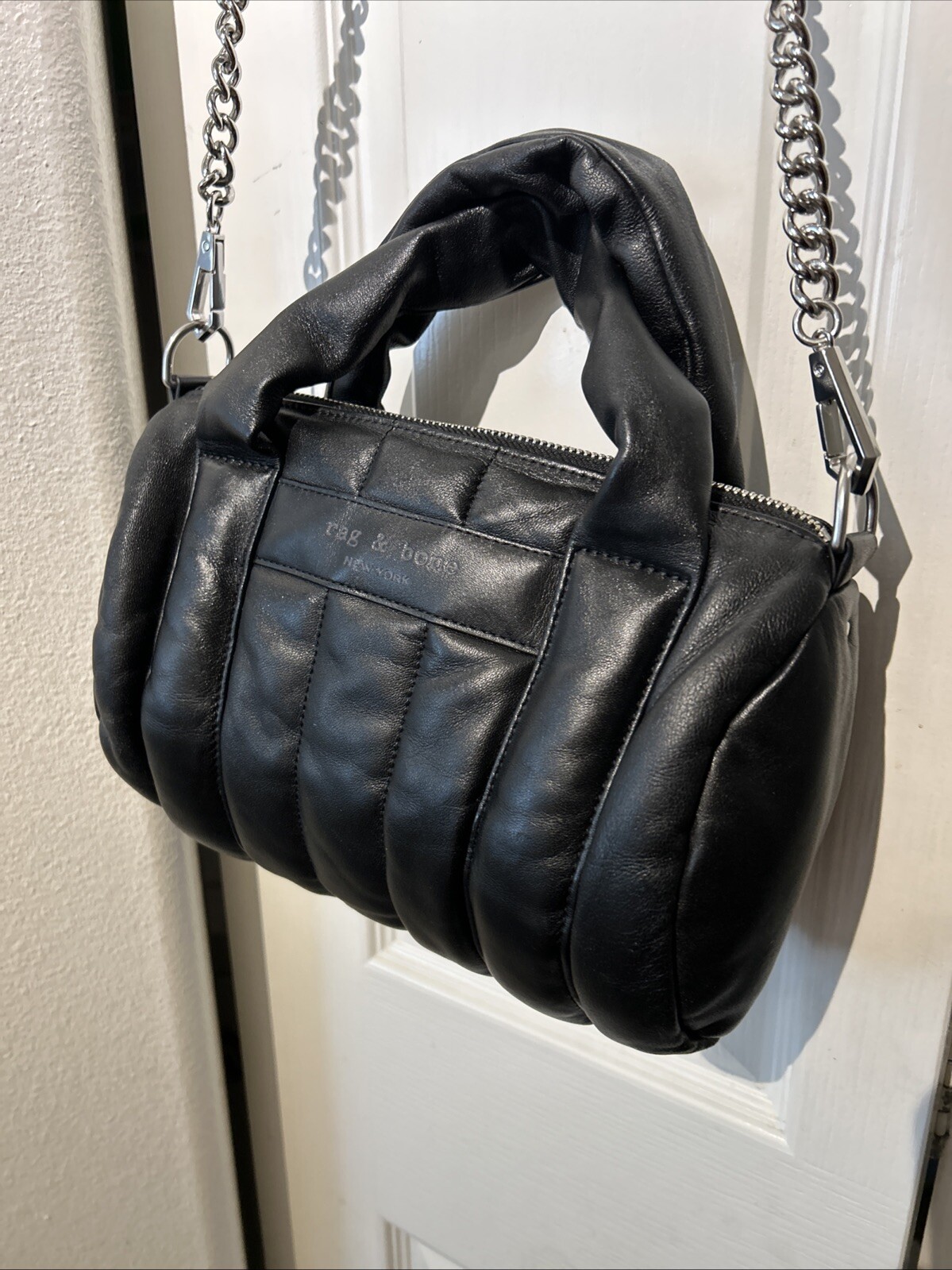 Rag & Bone Mini Cloud Duffle Crossbody Shoulder Bag 10x7x3”