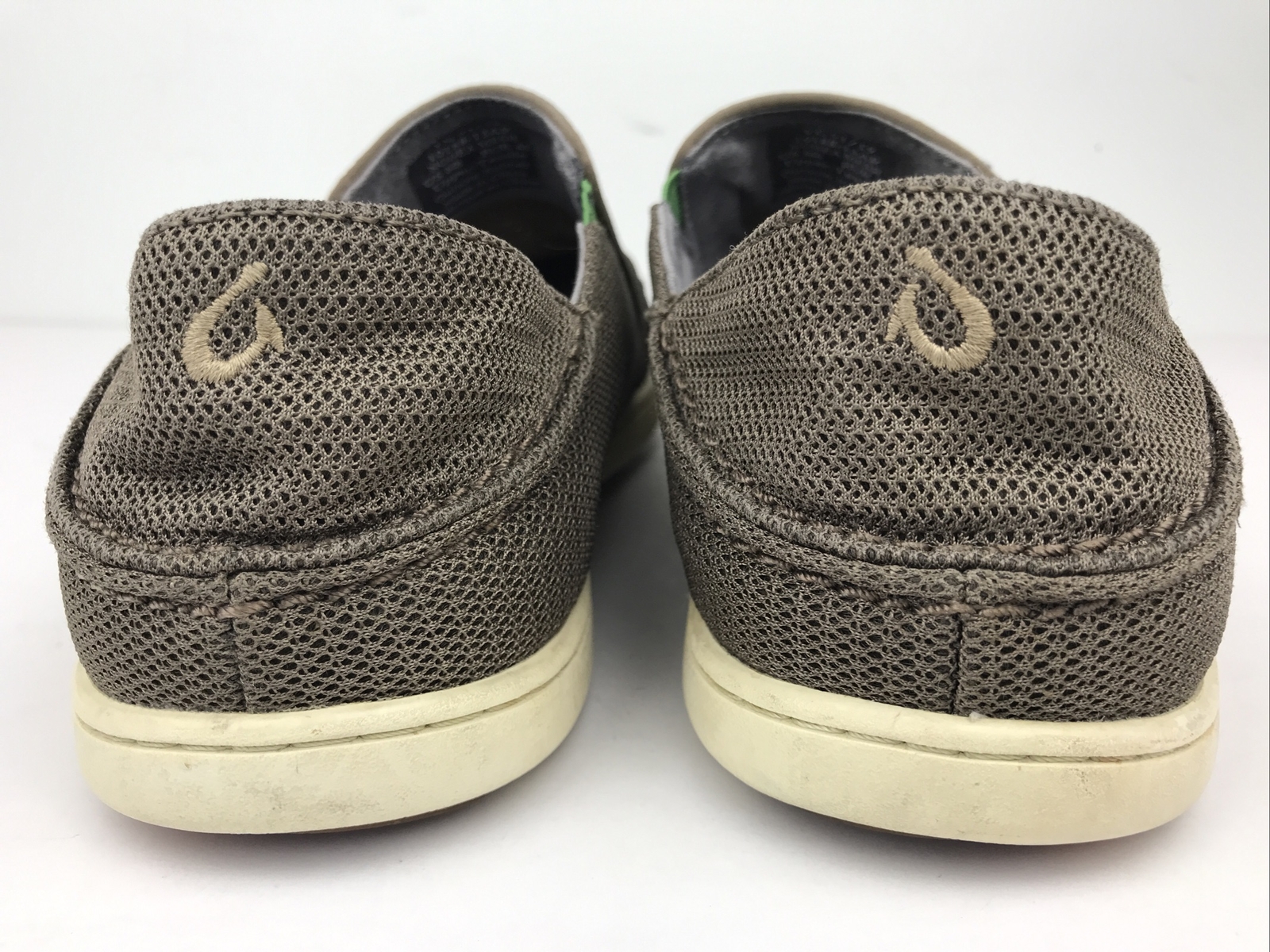 OluKai Nohea Mesh Loafers Men’s 8 Shoes Slip Ons Casual Comfort Brown / Green