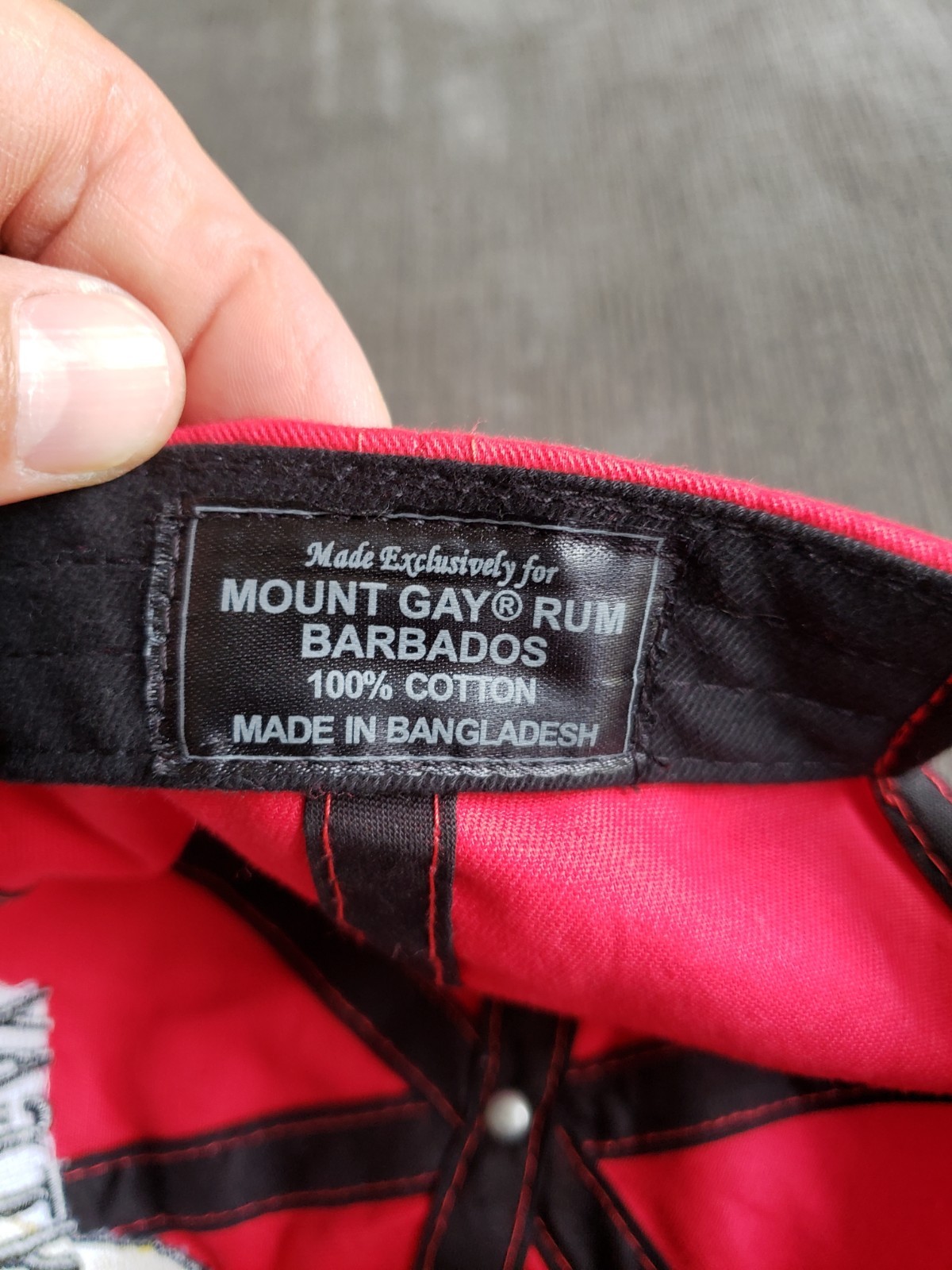 Mount Gay Barbados Rum Strapback Hat Cap San Diego B.C. Series 2015