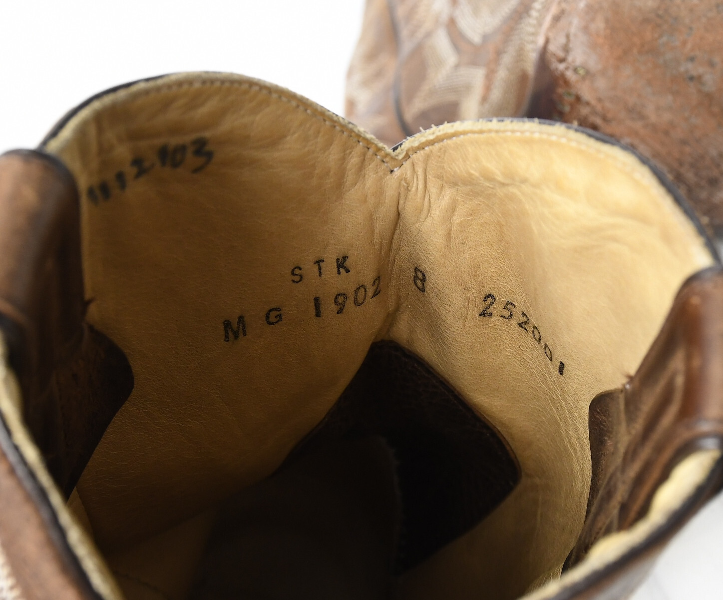 CORRAL G1902 LEATHER STITCHED Brown WESTERN Cowgirl Riding BOOTS Womens Sz 8