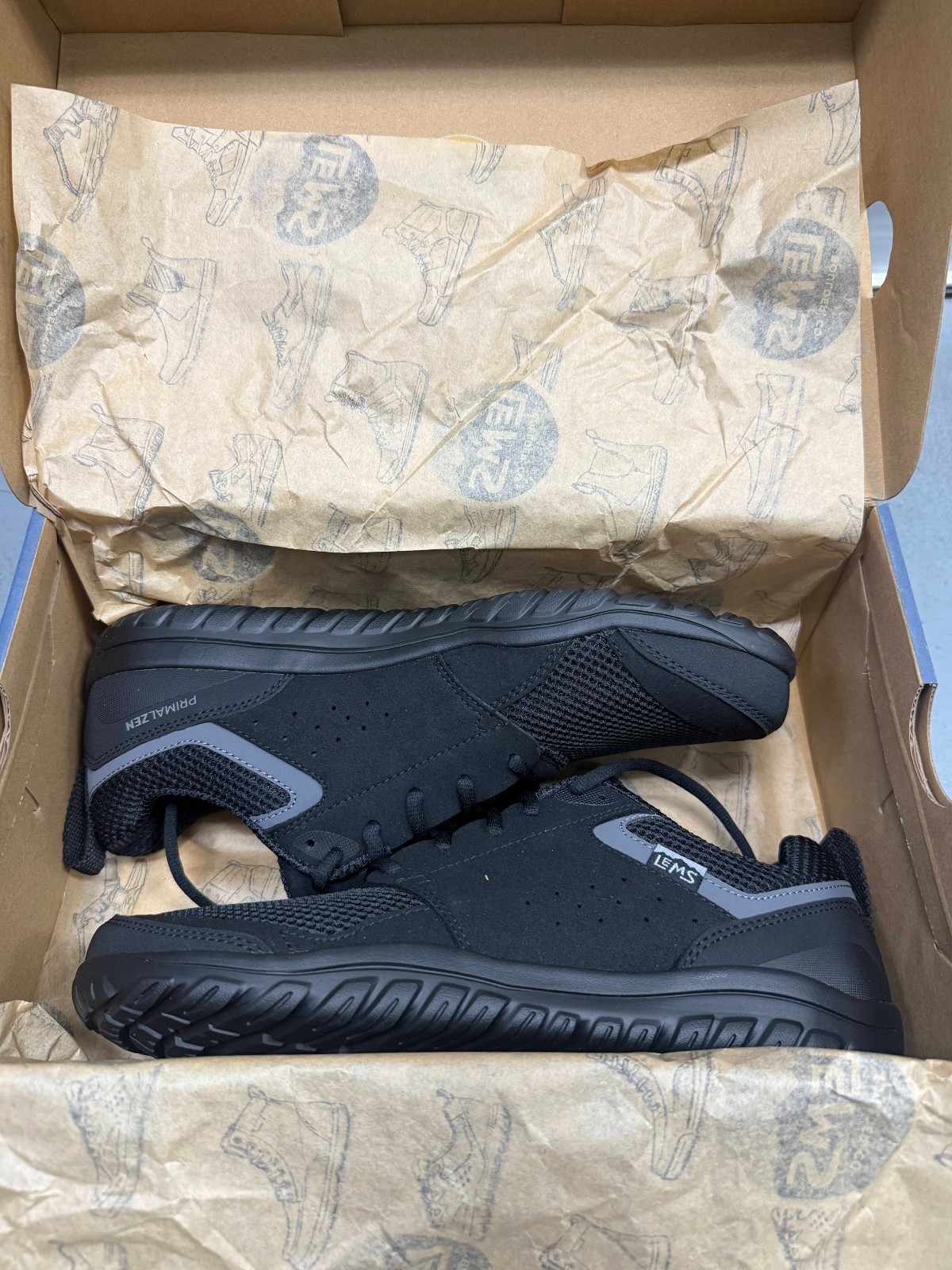 Lems Men’s Primal Zen – ASPHALT – (ALL SIZES/NEW) ⚫️
