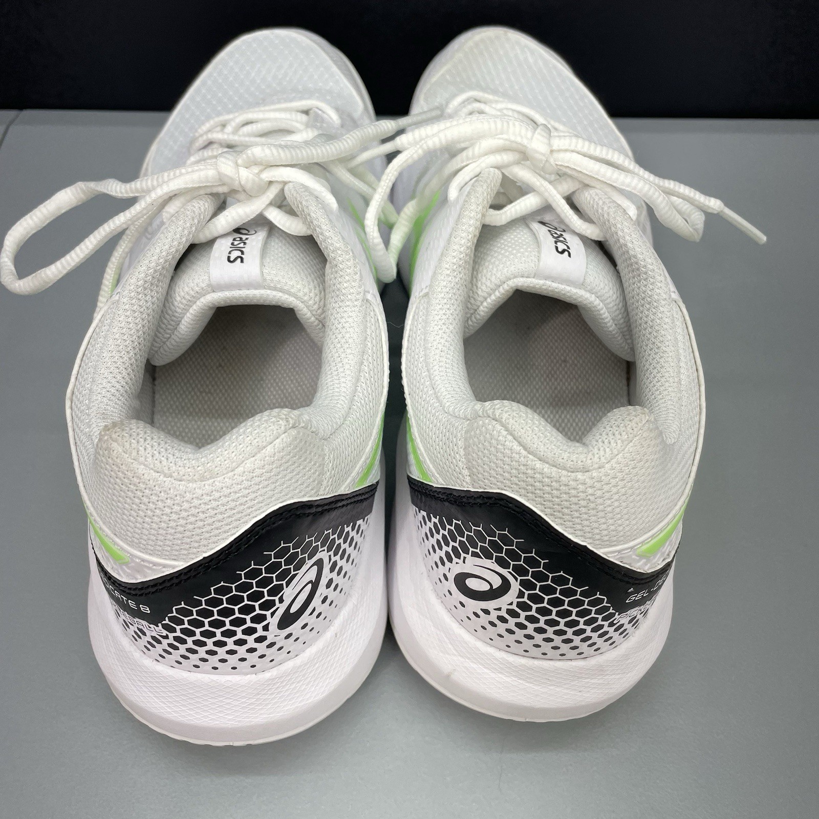 Asics Gel Dedicate 8 Sneakers Shoes Court Tennis Pickleball White Mens 9.5