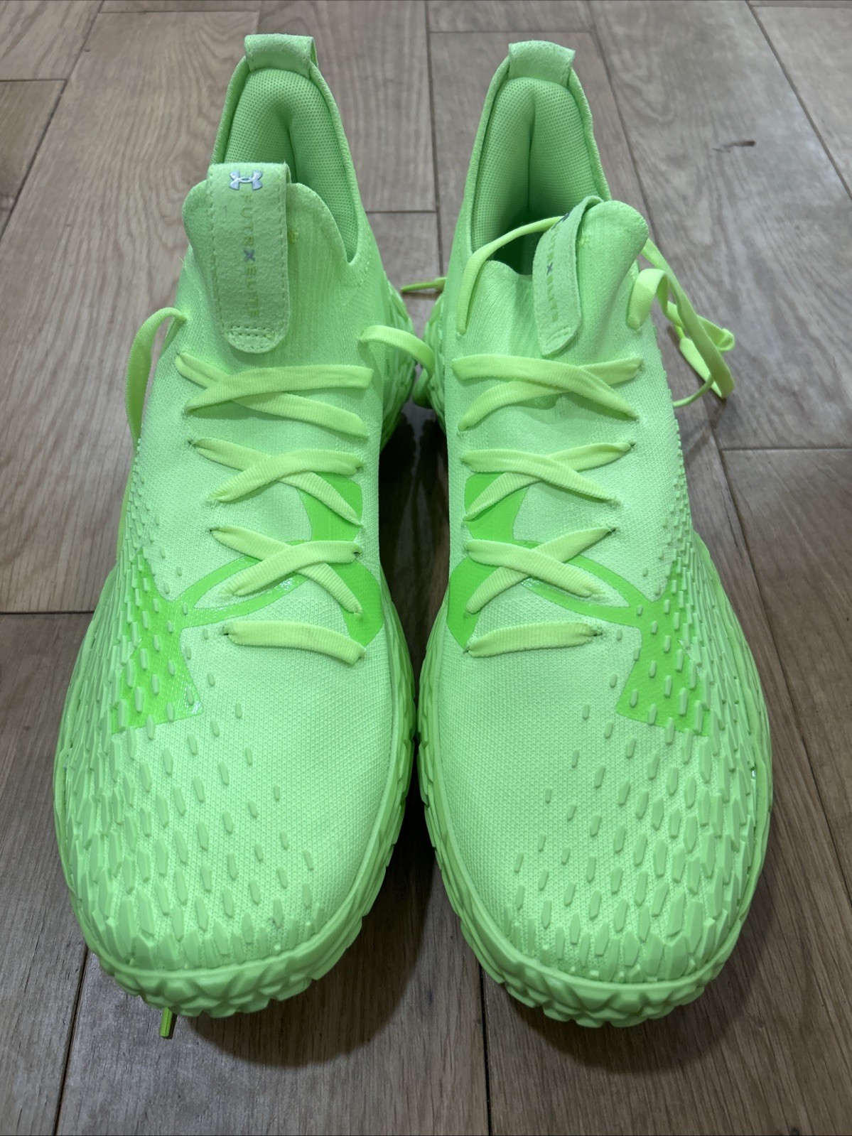 Under Armour Mens 14 UA FUTR X Elite 2 Green Basketball Shoes