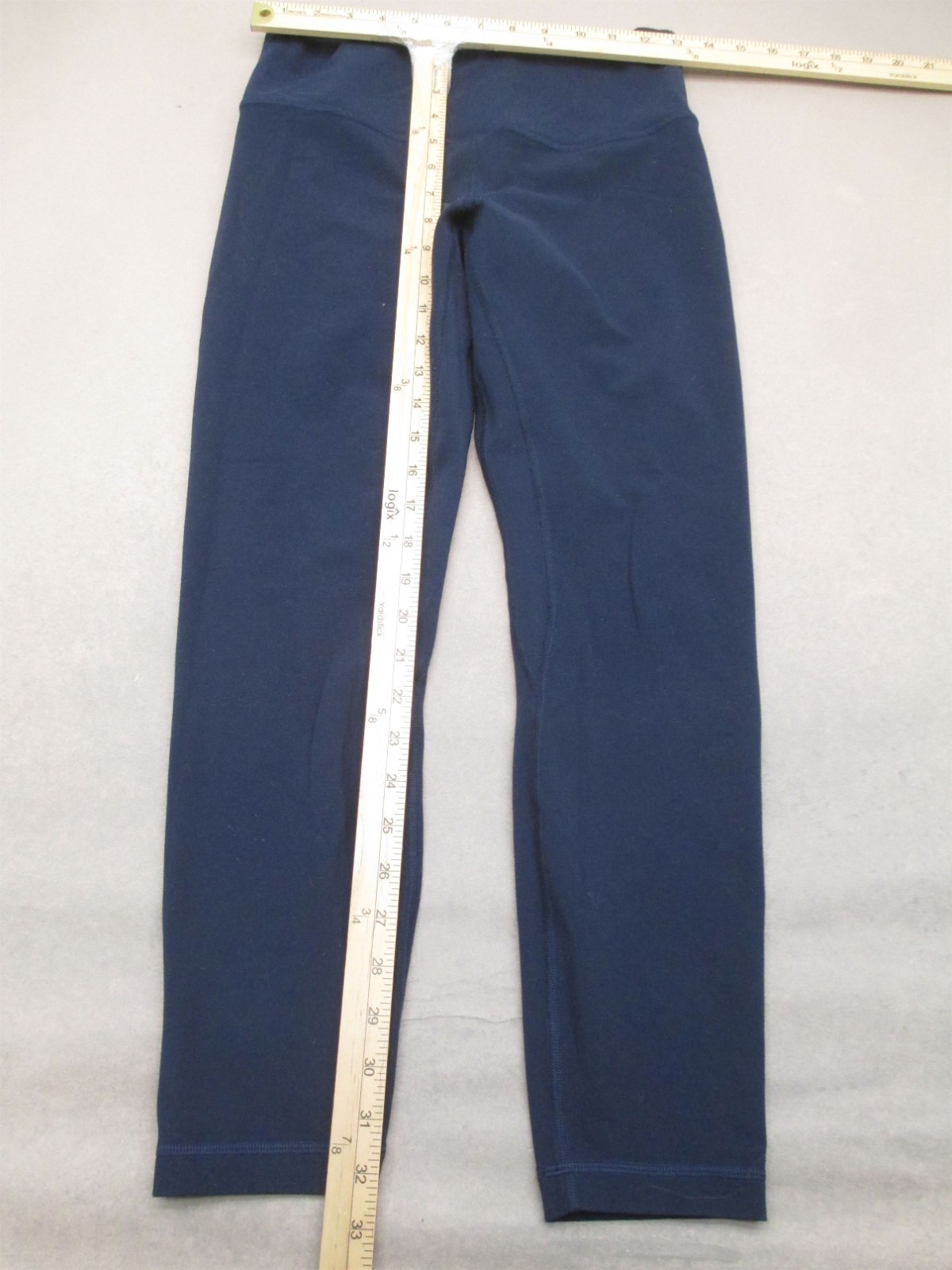 Lululemon Size 8 Women Blue Compression Pull On Athletic Cropped Leggings 488