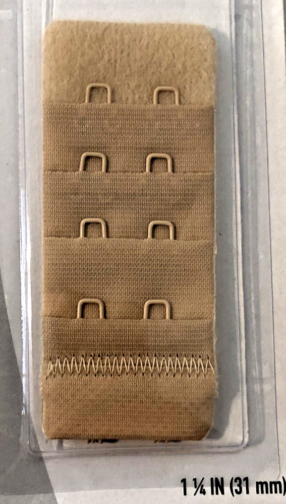 Dritz Soft Bra-Back Extender 1.25″ Tan #11122-25 New in Package