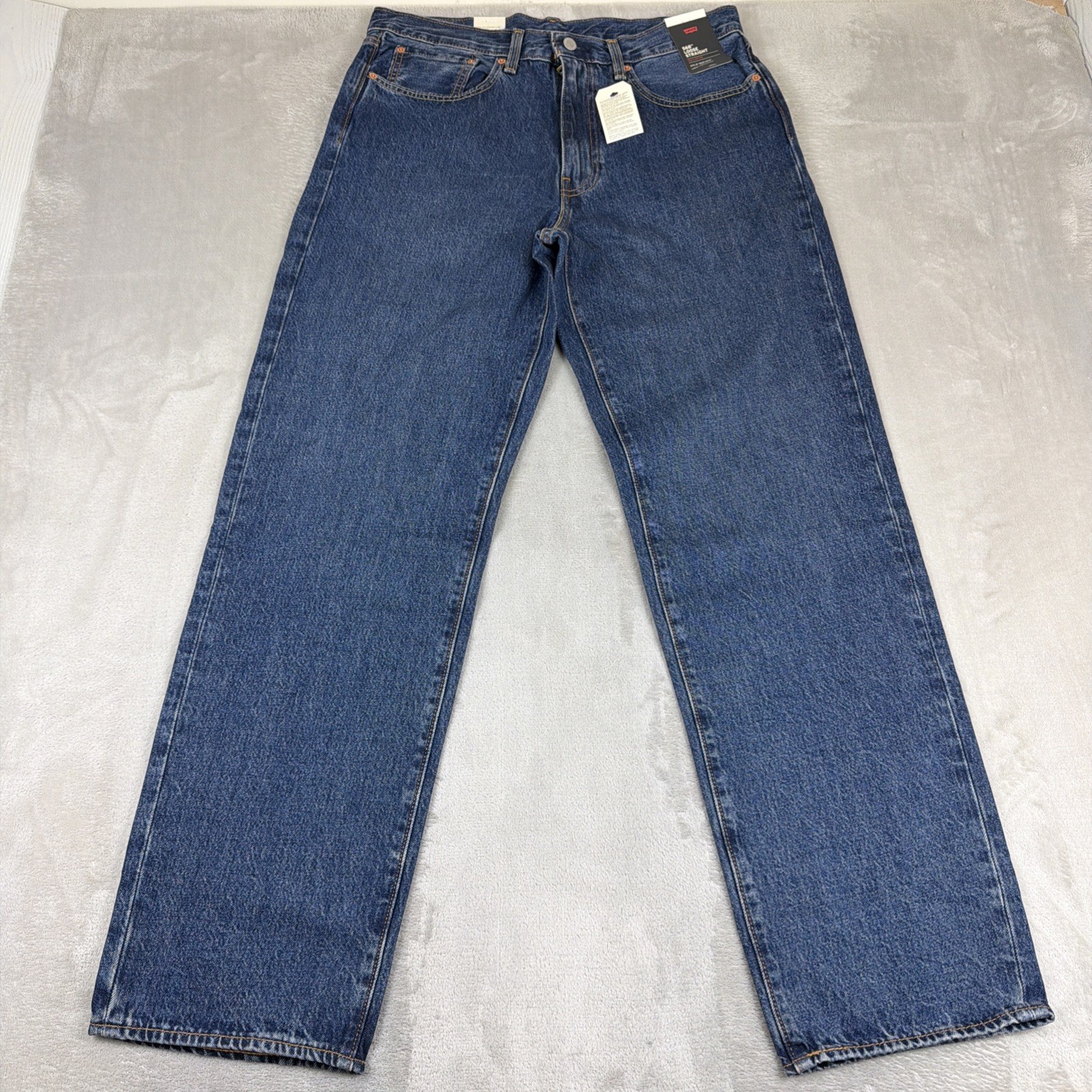 Levi’s 568 Premium Jeans Men’s Size 34×34 Loose Straight Blue Denim Cotton