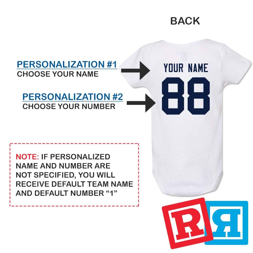 Personalized Michigan Wolverines Gerber Baby Onesie® Cotton Custom Bodysuit