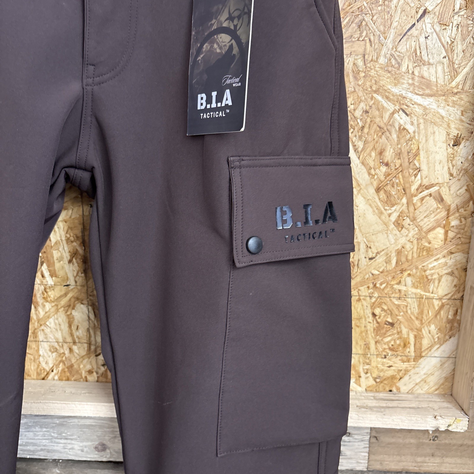 B.I.A Tactical Men’s Black / Brown Fleece lined Combat Pants 30,32,36,38,40,42