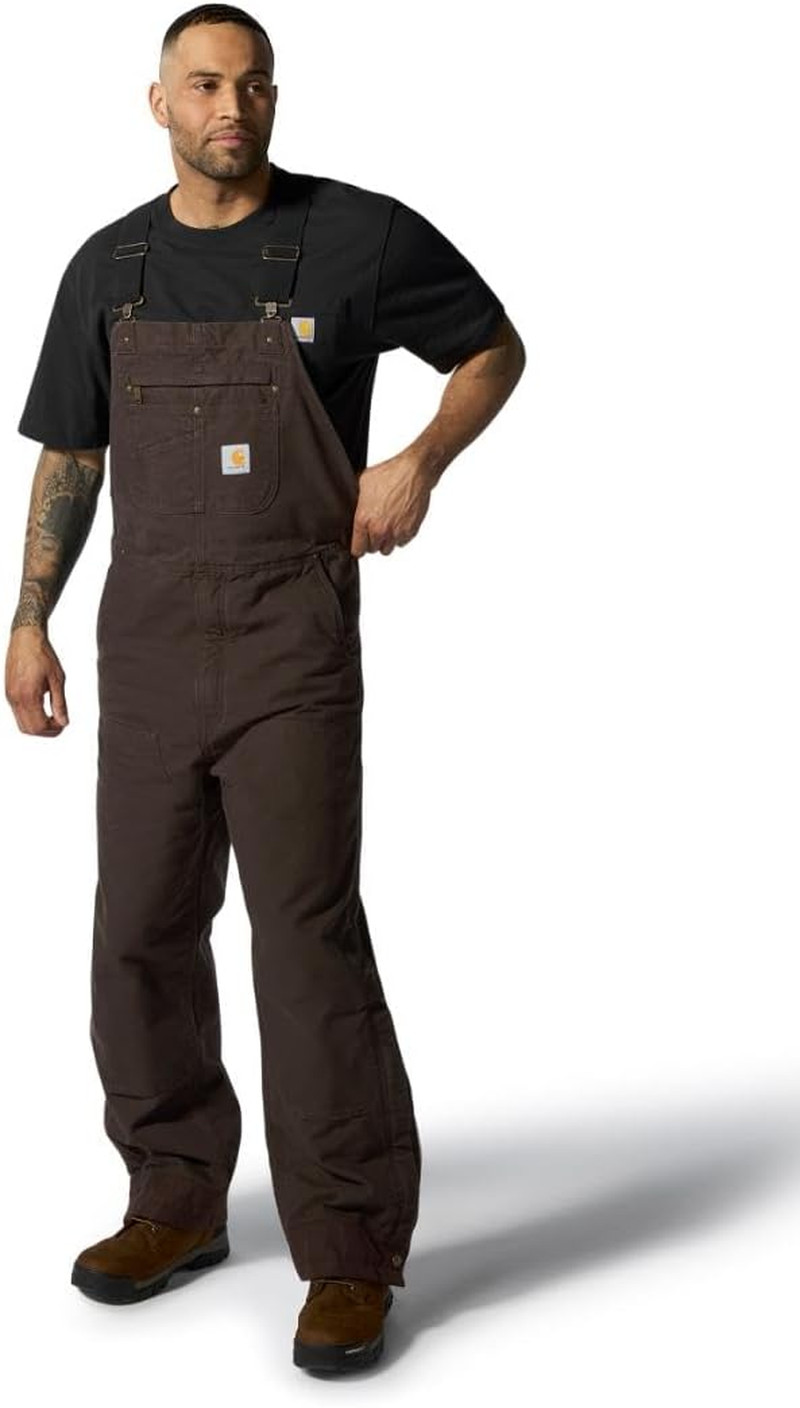 Men’S Washed Duck Insulated Bib Overall
