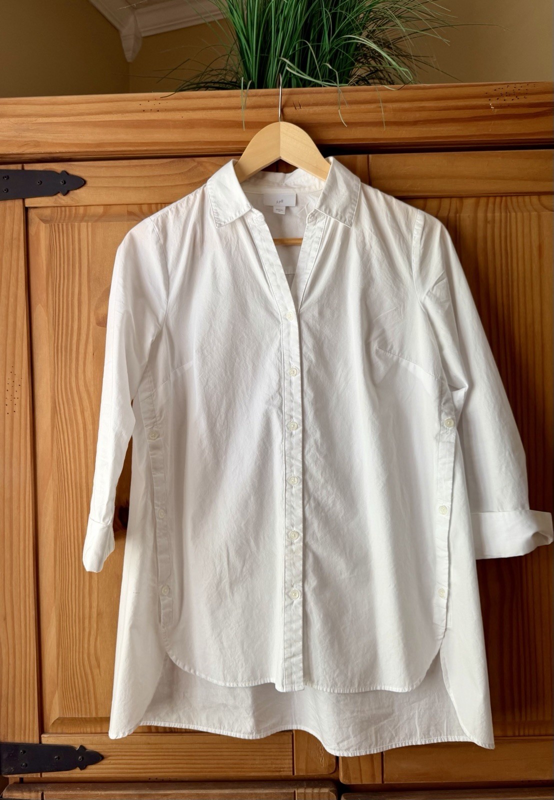 J. Jill White Tunic Blouse Size xs