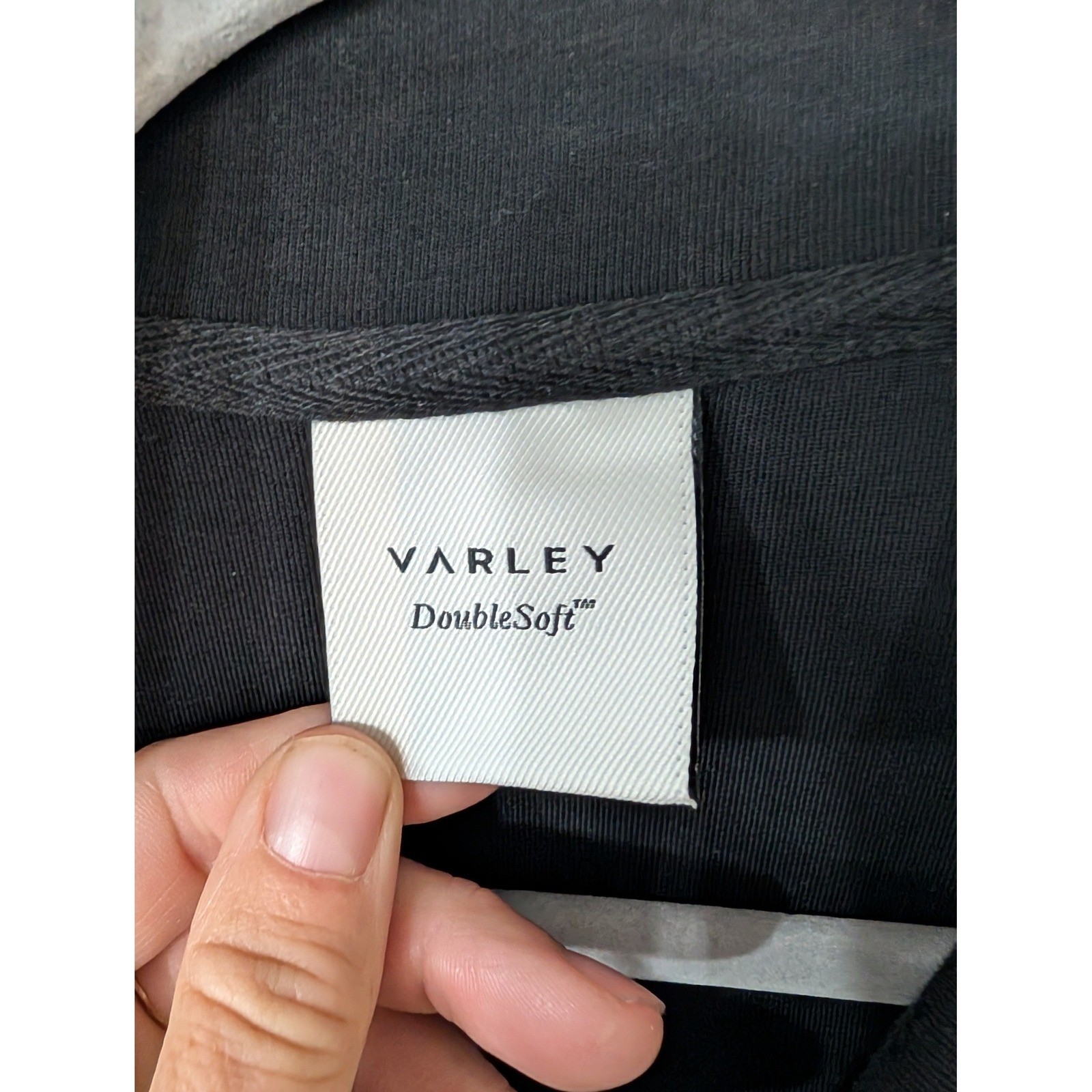 Varley DoubleSoft Jesse Black Long Sleeve Jumpsuit XL Womens Jogger Athleisure