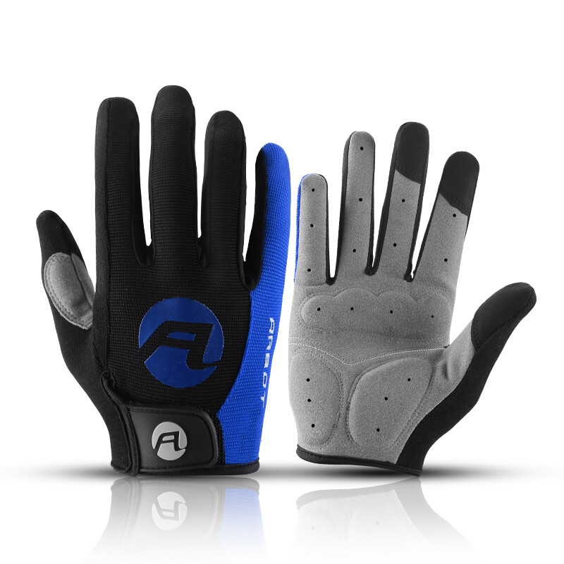 Men Full Finger Bicycle Gloves Anti Slip Gel Pad Motorcycle MTB Road Bike Glove