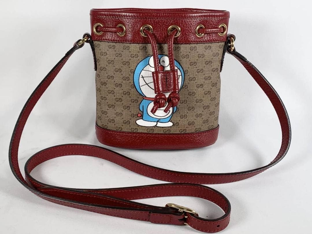 Gucci Doraemon GG supreme shoulder bag Gift Present 0611b