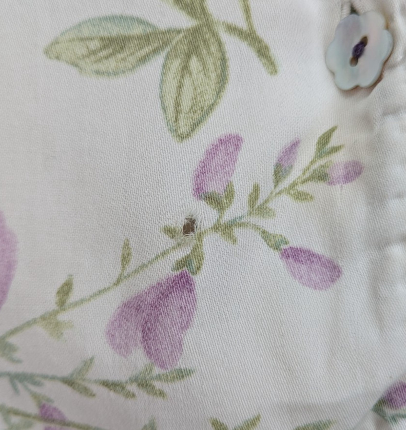Crabtree Evelyn Pajamas Set Cotton Floral Turkiye Cream Vintage Pocket S Women’s
