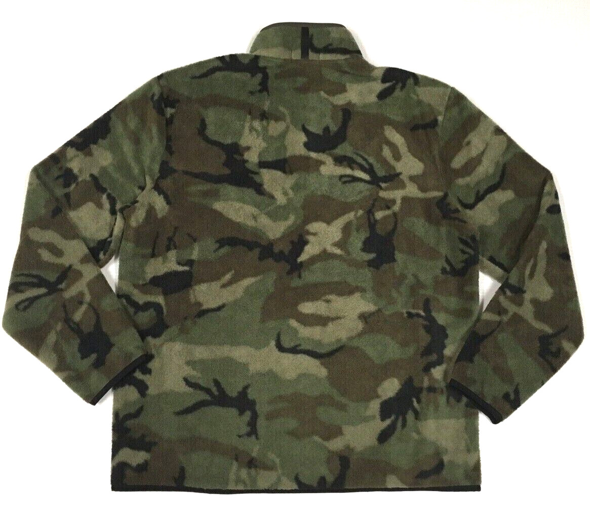 Polo Ralph Lauren Military Army Camo Sherpa Fleece Pullover Jacket Soldier Camp